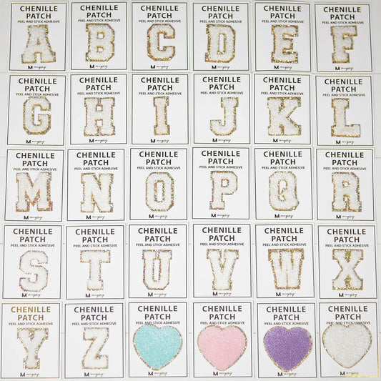 Chenille Patch Letters