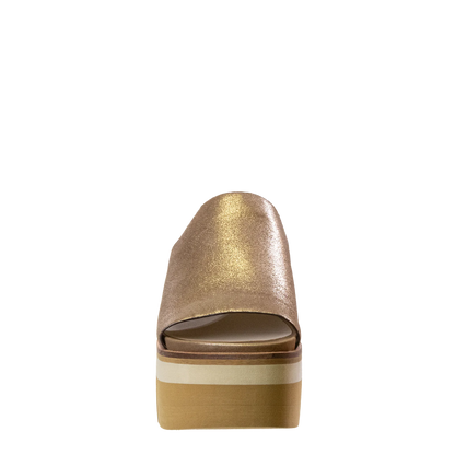 Flow Wedge Sandal | Gold