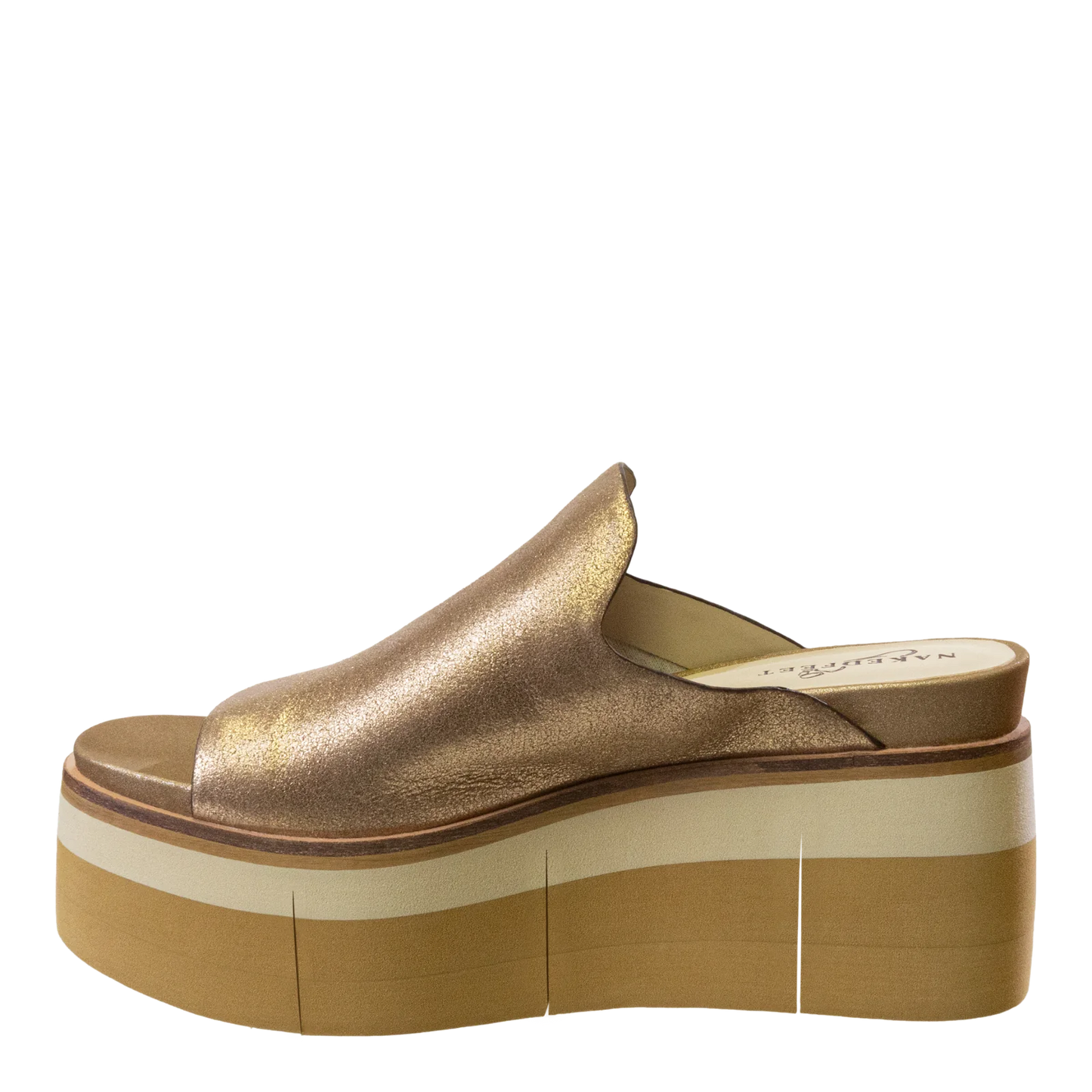 Flow Wedge Sandal | Gold