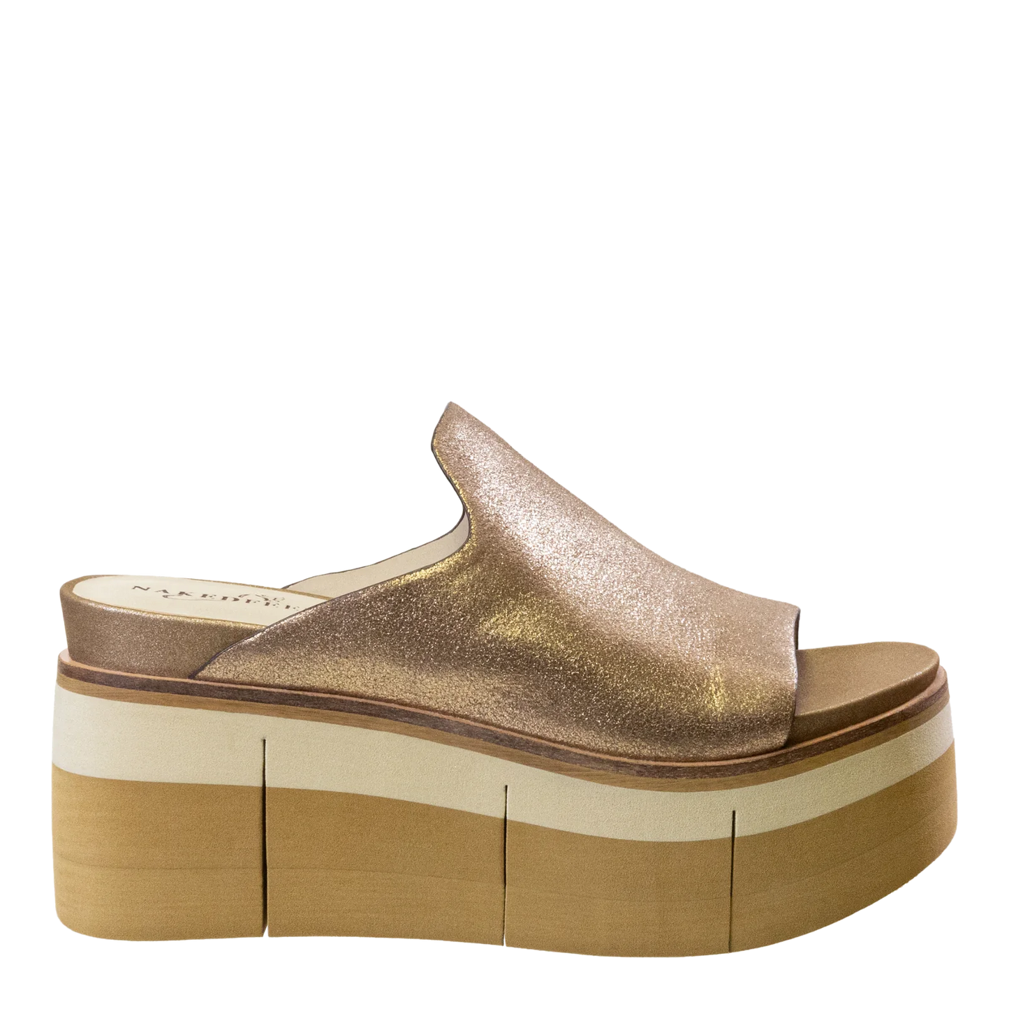 Flow Wedge Sandal | Gold