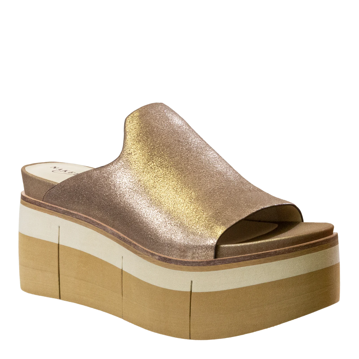 Flow Wedge Sandal | Gold