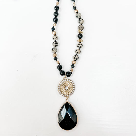 Black Stone Necklace