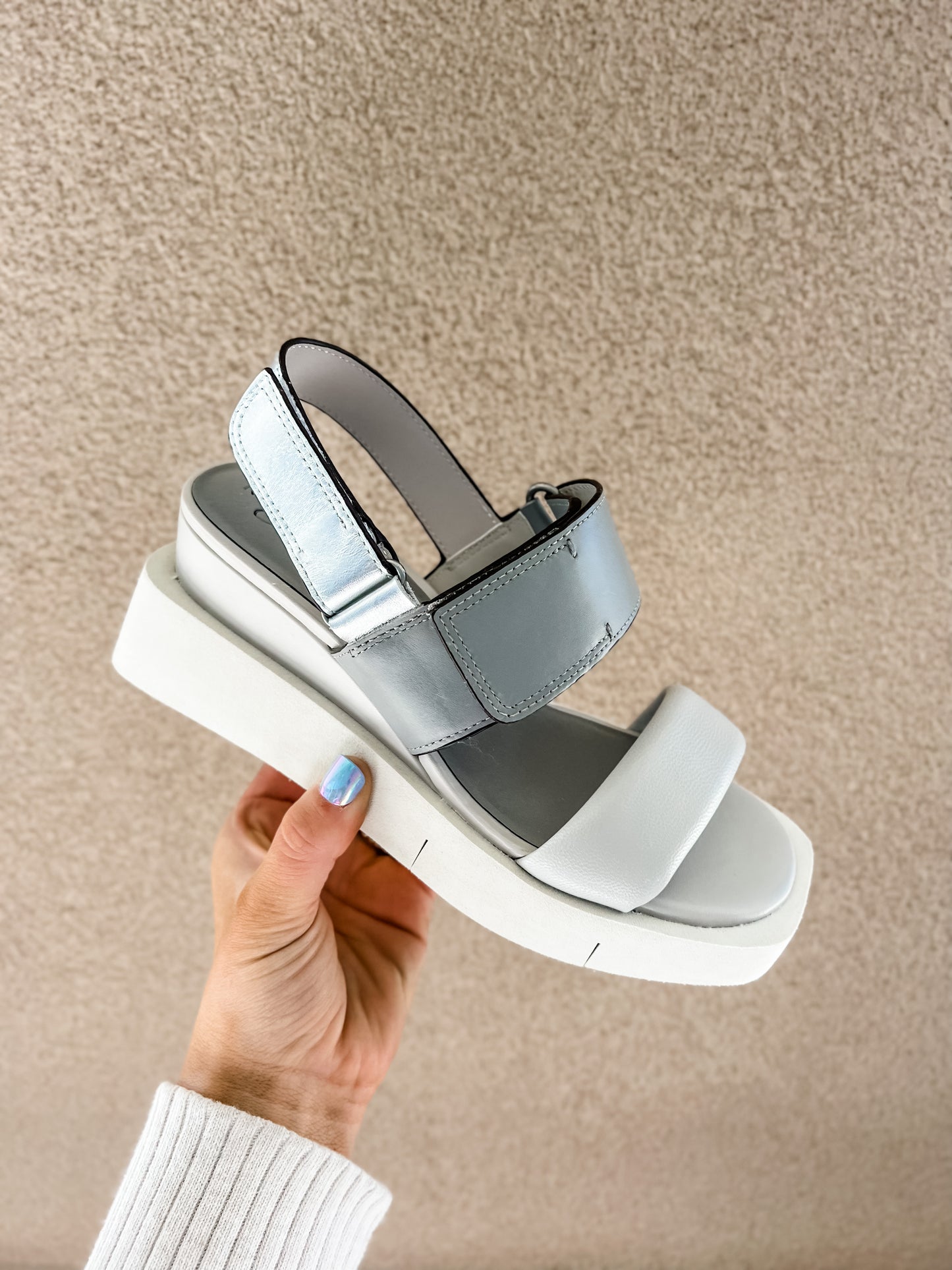 Paradox Platform Sandals | Grey