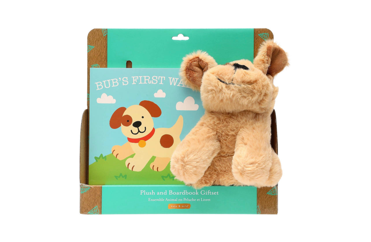 Board Book + Dog Stuffed Animal Set