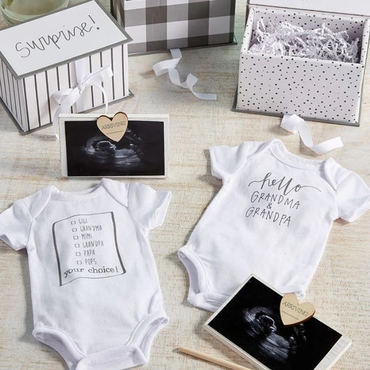 Grandparent Baby Announcement Gift Set