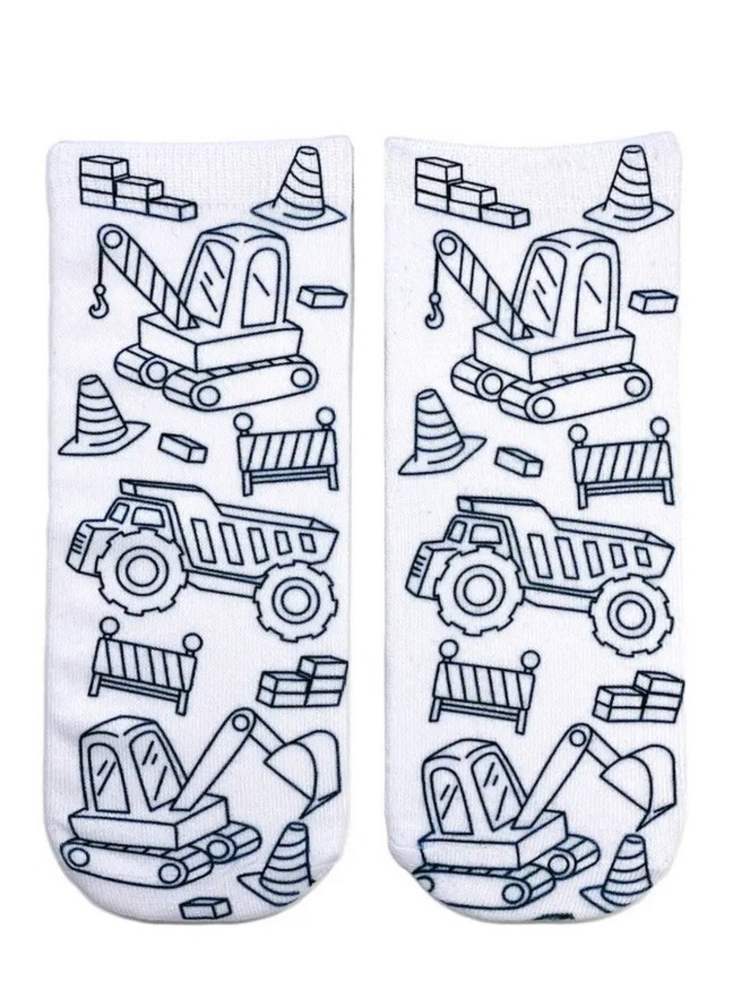 Tractor Zone Coloring Socks