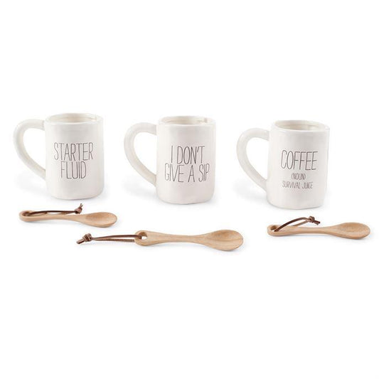 COFFEE SENTIMENT MUG & SPOON SET