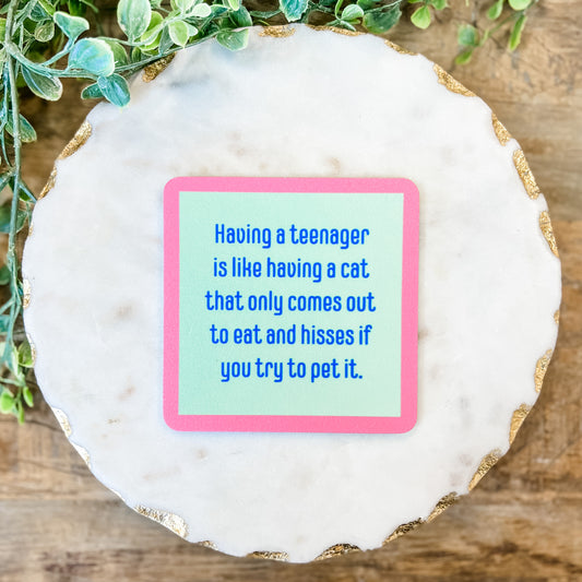 Teenager/Cat Coaster