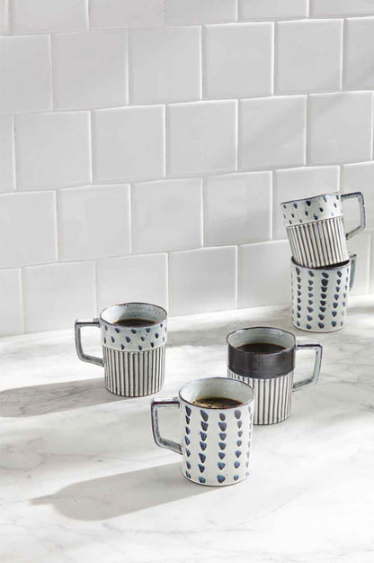 Black Patterned Mugs