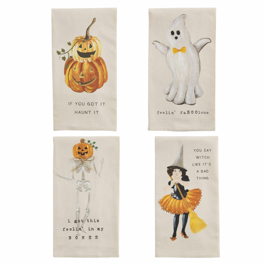 Halloween Hand Painted Towel