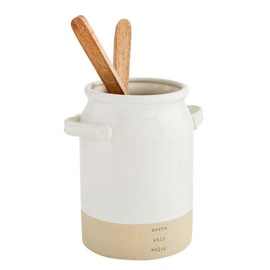 Stoneware Utensil Crock