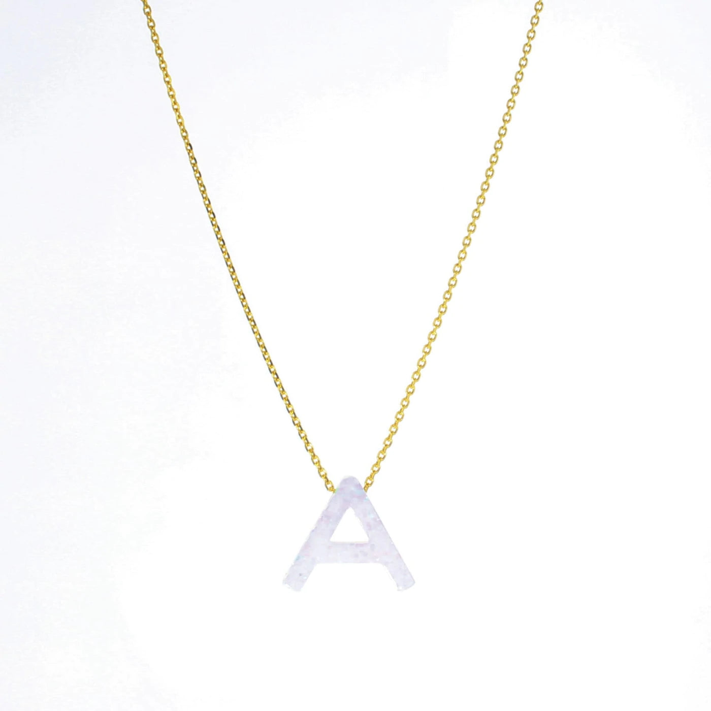 Gold Aurora Letter Necklace