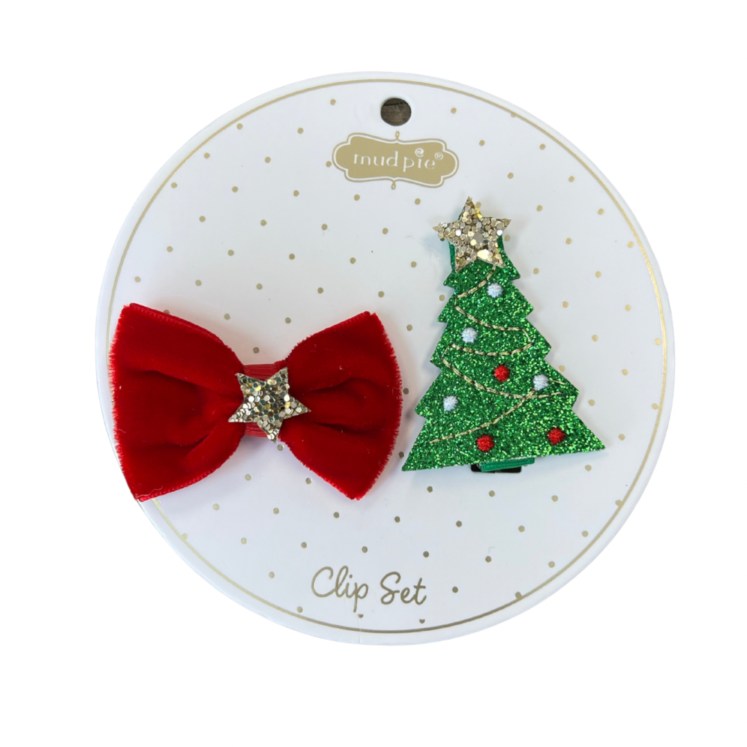 Christmas Hair Clip Set