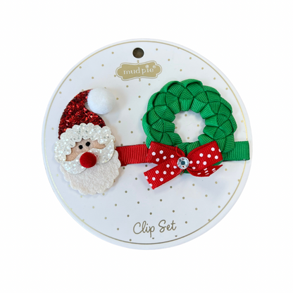 Christmas Hair Clip Set