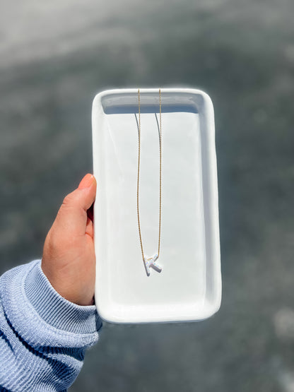 Gold Aurora Letter Necklace