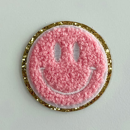 Smiley Embroidered Patch