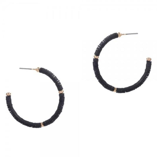 Dani Black Earrings