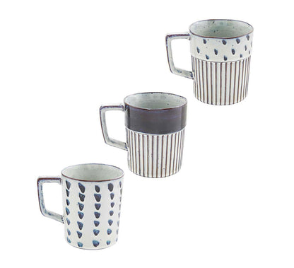 Black Patterned Mugs