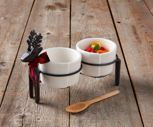 Double Deer Dip Cup Set