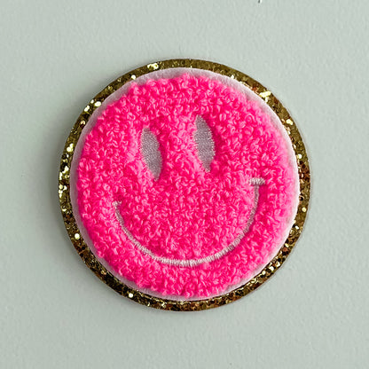 Smiley Embroidered Patch