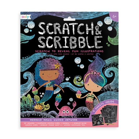 Scratch and Scribble Art Kit - Mermaid Magic