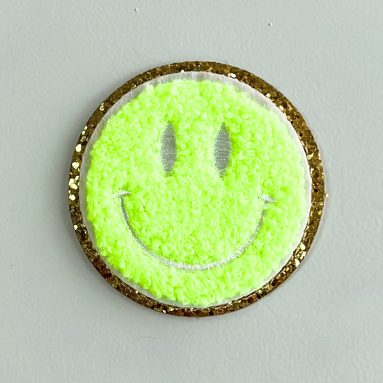 Smiley Embroidered Patch