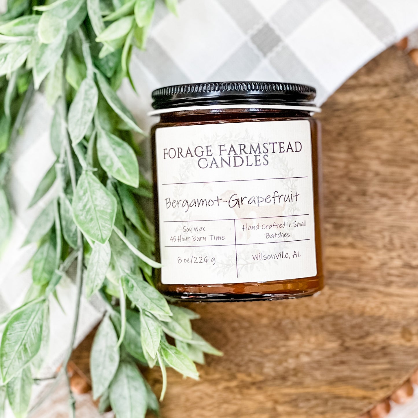 Bergamot-Grapefruit Soy Candle