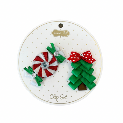 Christmas Hair Clip Set