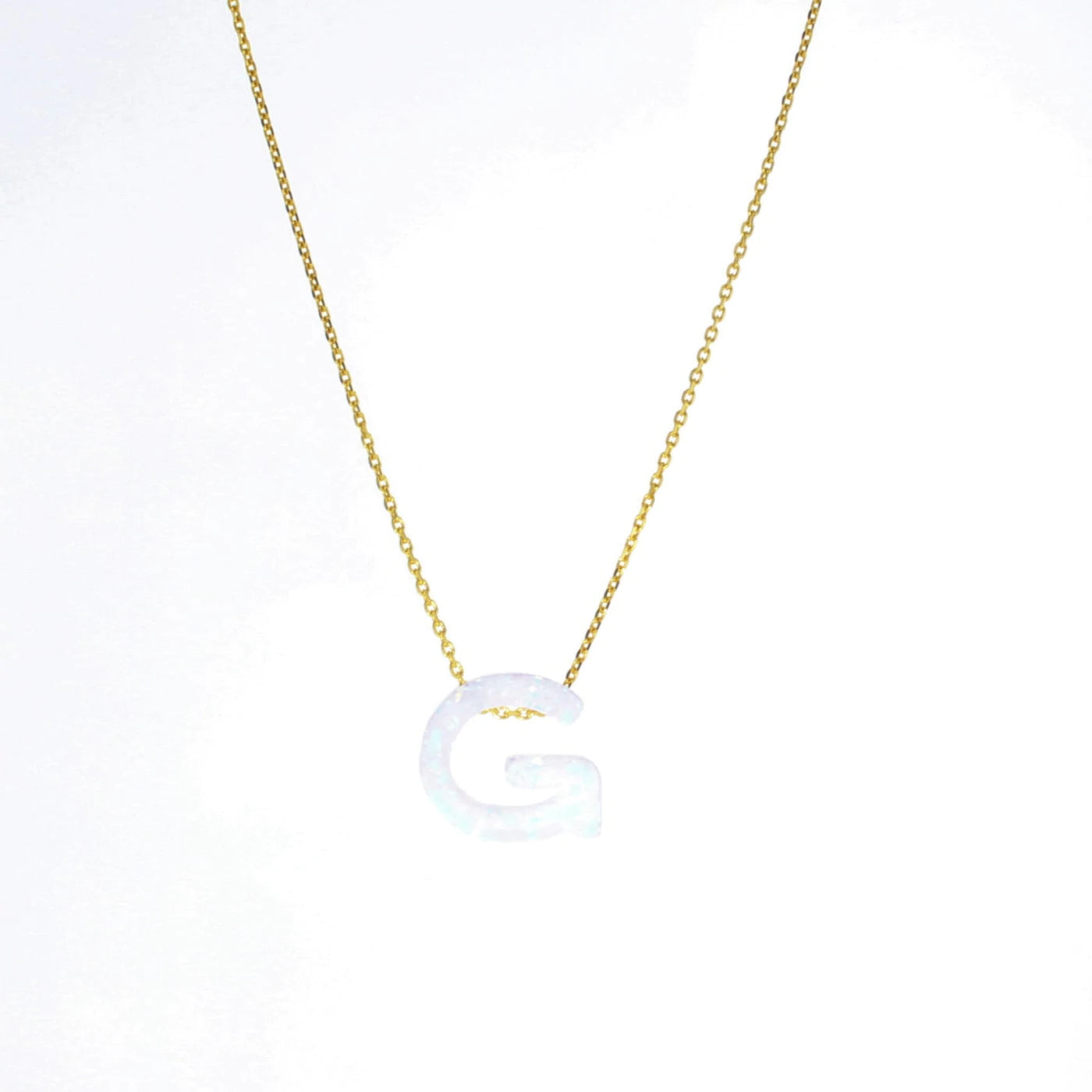 Gold Aurora Letter Necklace