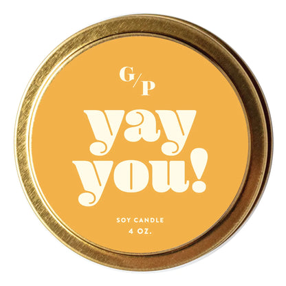 Yay You! Tin Candle