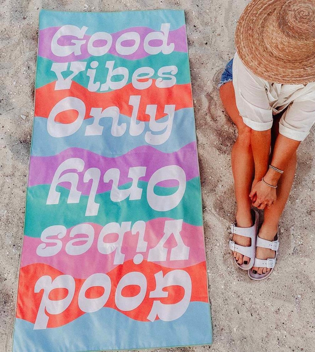 Good Vibes Only | Quick Dry Towel