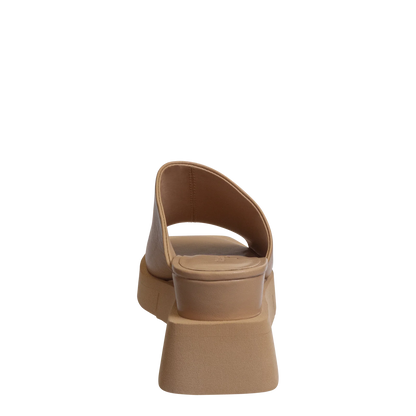 Infinity Wedge Sandal | Camel