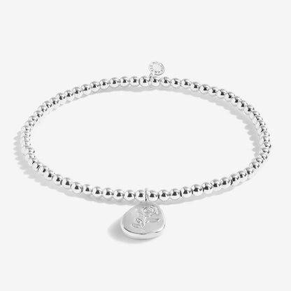 Birthflower A Little June Rose Bracelet | Silver