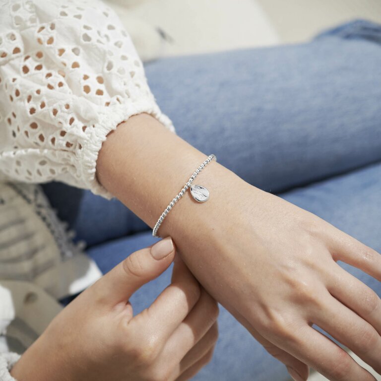 Birthflower A Little June Rose Bracelet | Silver