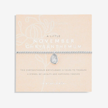 Birthflower A Little November Chrysanthemum Bracelet | Silver