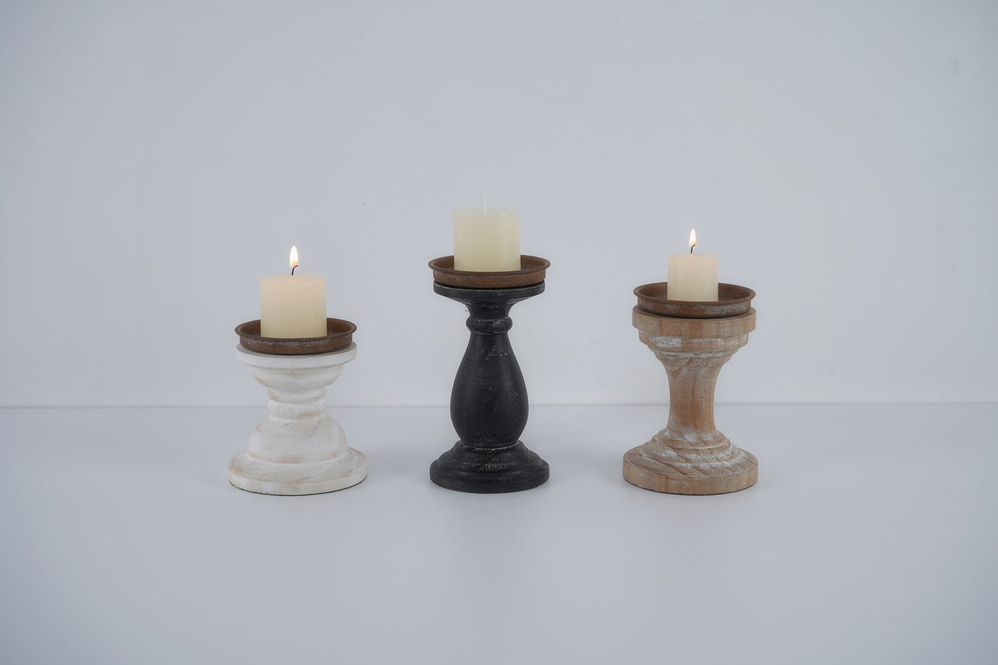 Wooden Candlesticks