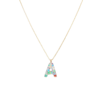 Sophie Glitter Initial Necklace