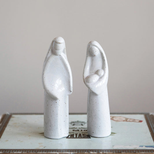 Stoneware Holy Family Set